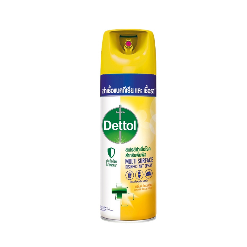 [ลด 50%] เดทตอล ดิสอินเฟคแทนท์ สเปรย์ ซันไชน์บรีซ 450มล.Dettol Disinfectant Spray Sunshine Breeze 450ml