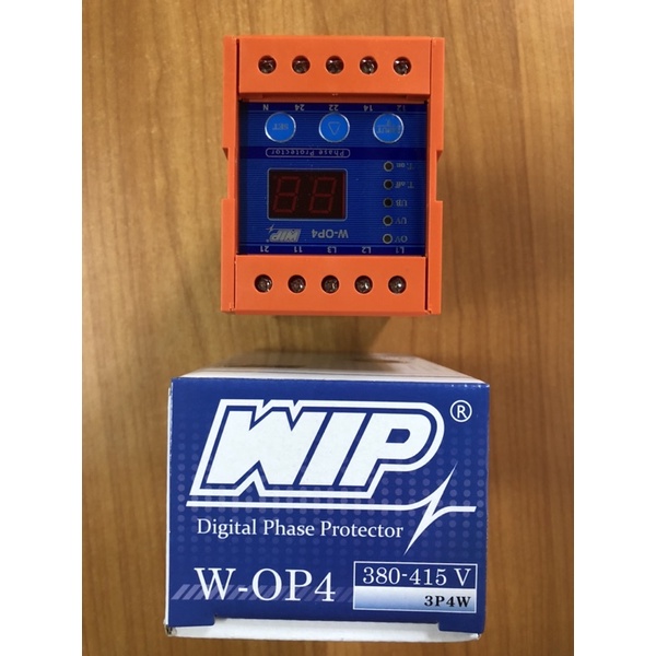WIP W-OP4 เฟสโปรเทคชั่น WIP 380V ป้องกันไฟตกไฟเกิน3เฟส