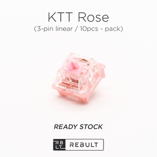 Ktt Rose (10 แพ็ค) สวิตช์เชิงกล สําหรับคีย์บอร์ดเชิงกล