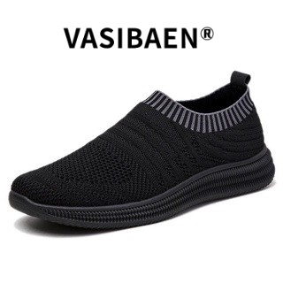 VASIBAEN รองเท้าผู้ชายลำลองอินเทรนด์ในฤดูร้อนระบายอากาศรองเท้าผ้าใบตาข่ายใหม่