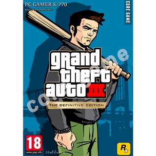 GTA grand theft auto 3 the definitive edition (2021) แผ่นเกมส์ แฟลชไดร์ฟ เกมส์คอมพิวเตอร์  PC โน๊ตบุ๊ค