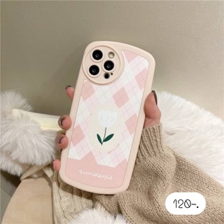 เคสลายดอกไม้ เคสดอกไม้ งานกันเลนส์กล้อง 🌷ดอกไม้ขาวพื้นชมวงรี