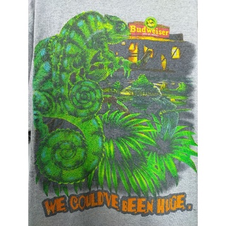 เสื้อยืด มือสอง ลายมันส์ สกรีนหน้า-หลัง อก 48 ยาว 30