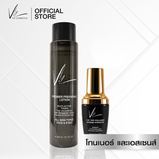 Vie Cosmetics Premier Preparing Lotion 200 ml. &amp; 5 in 1 Bio-Collagen Intense Hydrator 30 ml.