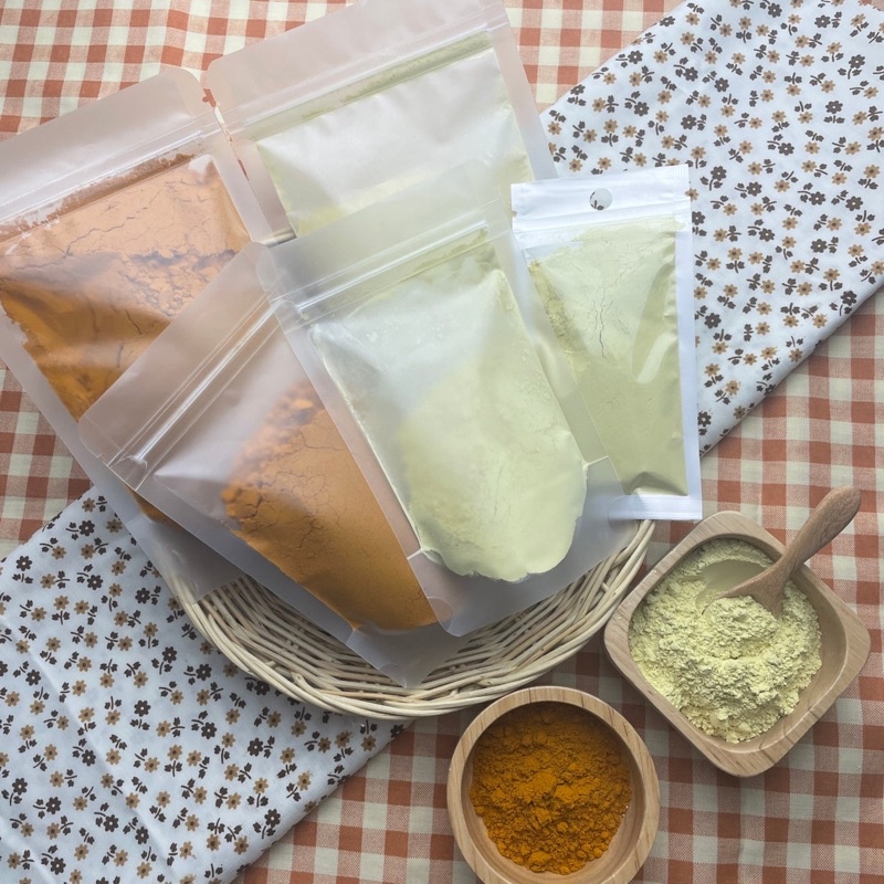 ✨ผงทานาคา ผงขมิ้น ทานาคา บริสุทธิ์แท้ 100% ผงขัดผิว ผงขัดตัว