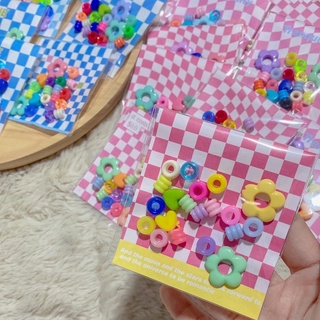 (พร้อมส่ง) ลูกปัดร้อยรองเท้า ลูกปัดตกแต่งรองเท้าผ้าใบ