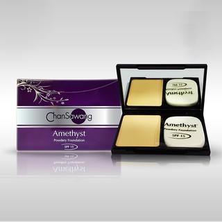 Chansawang แป้งแต่งหน้าผสมครีมรองพื้น SPF 15 (Amethyst Powdery Foundation SPF15)