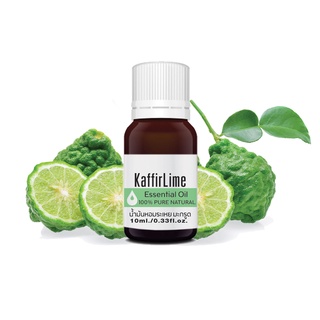 ใบมะกรูด เอสเซ็นเชียล ออยล์ นํ้ามันหอมระเหย บริสุทธิ์100% ขนาด 10กรัม Kaffir Lime Essential Oil