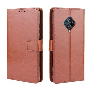 เคสสำ VIVO S1 Pro Case PU Leather Flip Phone Case VIVO S1Pro S 1 Pro เคสโทรศัพท์มือถือ พลิกซองโทรศัพท์