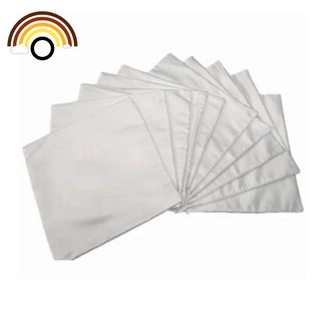 ปลอกหมอนเปล่า ขนาด 40X40 สีขาว สําหรับถ่ายโอนความร้อน ของขวัญ DIY จํานวน 10 ชิ้น