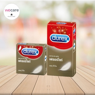 Durex Fetherlite ดูเร็กซ์ เฟเธอร์ไลท์ ถุงยางอนามัยผิวเรียบ ขนาด 52.5 มม.