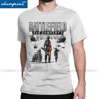 ผ้าฝ้ายแท้Bfbc2 เสื้อยืด ผ้าฝ้ายแท้ พิมพ์ลาย Battlefield Vietnam สําหรับผู้ชายS-3XL