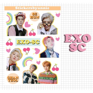 สติ๊กเกอร์.EXO-SC(NO.DIE-CUT)ขาวมัน