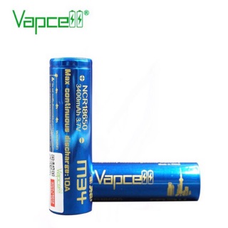 Vapcell NCR18650 3400mAh 3.7V 2ก้อนแถมกระเป๋าใส่ถ่าน