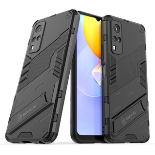 เคส Vivo Y31 2021 ฮาร์ดเคสกันกระแทกเคสโทรศัพท์ Hybrid Armor Shockproof Hard Case Vivo Y31 2021 VivoY31 Cover Stand