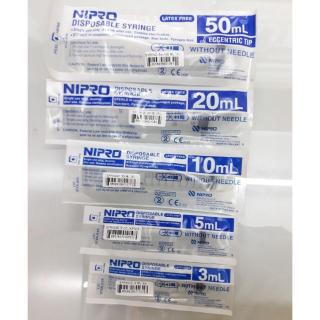 พร้อมส่ง ไซริงค์ NIPRO ไซริงค์ฉีดยา ไซริงค์ป้อนยา กระบอกฉีดยา ป้อนอาหารสัตว์ ( ไม่มีเข็ม)