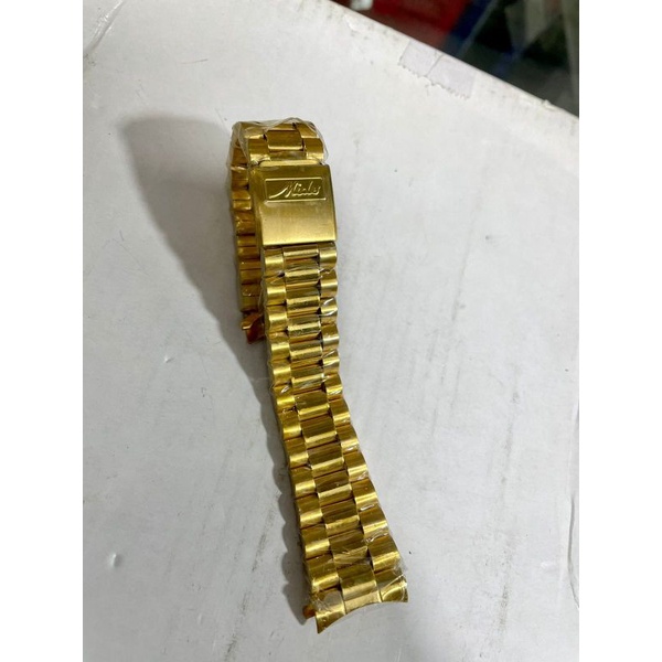 Mido สายโซ่นาฬิกาข้อมือ ขนาด 20 มม. สีทอง