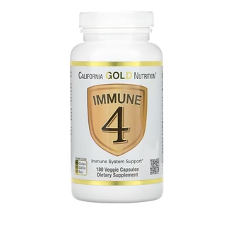 California Gold Nutrition Immune 4 Immune System Support 180 Veggie Capsules