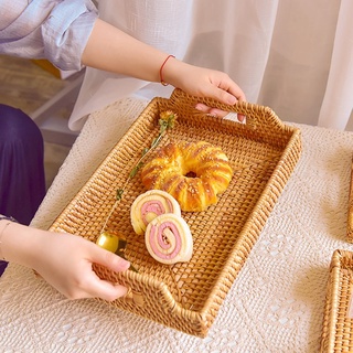 ถาดหวาย ถาดใส่อาหาร  rattan tray🤎