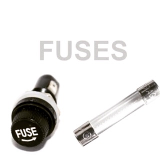 ฟิวส์ปลั๊กกระบอกฟิวส์ Fuse holder 💯ของแท้ สำหรับลูกฟิวส์