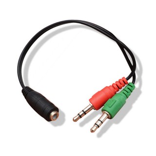 ตัวแปลง NF-01,NF-02 สายแยกเสียงและไมค์ จากหูฟัง(3.5mm4pole)to 3.5mm 2dual For computer PC