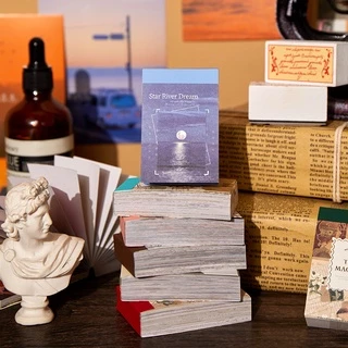 หนังสือสติกเกอร์ ลายดอกไม้ สไตล์วินเทจ สําหรับตกแต่งสมุดภาพ DIY 60 ชิ้น ต่อชุด
