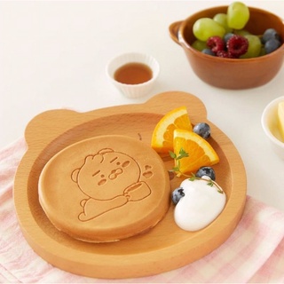 🎟พร้อมส่ง Kakao Friends Wood Plate Ryan🍔🌭🥪🍕🌯🥟