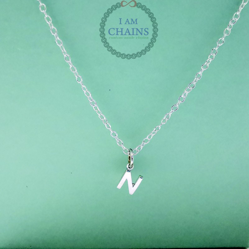 สร อยคอ พร อมจ ต วอ กษร N เง นแท 925 Silver Necklace With Alphabet Pendant N Shopee Thailand