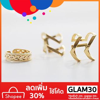 💋ใช้โค้ด GLAM30 ลด 30% ด่วนๆ!👍💍3Pcs / ชุดลูกศร Arrow Arrow Hollow Midi เปิดของขวัญวงแหวน Finger Ring