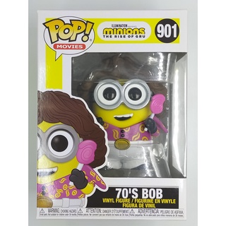 Funko Pop Minions The Rise of Gru - 70s Bob #901 (กล่องมีตำหนินิดหน่อย)