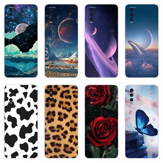 เคสซิลิโคน TPU ลายวัวอวกาศ สําหรับ Vivo Y20T Y20 Y20i Y20S Y11S Y12S Y20A Y20G Y12A Y30G