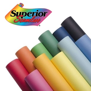 Superior Background Backdrop Seamless Paper (สีพิเศษ) กระดาษฉากหลังขนาด 2.7*11 เมตร ฉากกระดาษถ่ายรูป ฉากลิมโบ้ Limbo