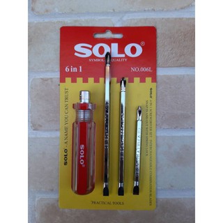 SOLO ไขควงสลับหัว 6 in 1 NO.006L