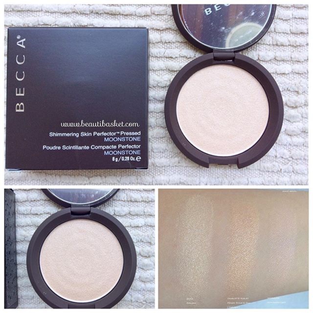 Becca Shimmering Skin Perfector Pressed - Moonstone (pale gold) 0.28oz