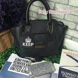 KEEPBAG  รุ่น mini saffaino leather handbag