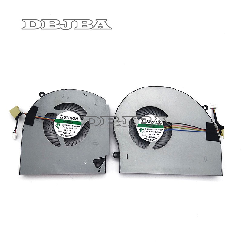 พัดลมสําหรับ Dell Alienware 17 R4 R5 ALW17C CPU + GPU FAN MG75090V1-C070-S9A MG75090V1-C060-S9A พัดล