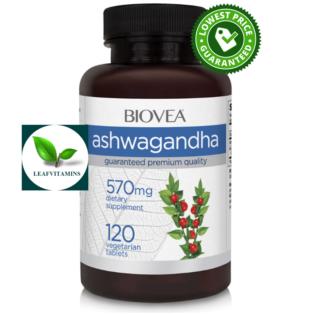 BIOVEA ASHWAGANDHA 570 mg / 120 Vegetarian Tablets