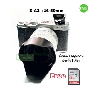 FUJIFILM X-A2 Fujifilm X-A2+Kit 16-50mm. ถ่ายสวย (มี Wifi,จอพับถ่ายเซลฟี่) black สีดำ (มือ 2)สภาพดี เชื่อถือได้ มีประกัน