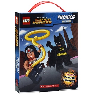 Scholastic Lego DC Super Heroes Phonics Pack 2 ,12 Book Set