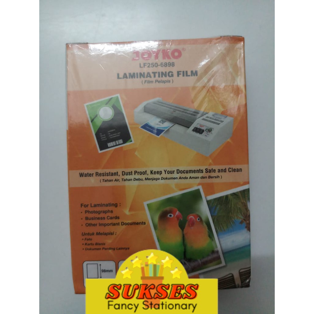 ฟิล์มเคลือบบัตรพลาสติก Joyko Lf250-678 Ktp 50 แผ่น