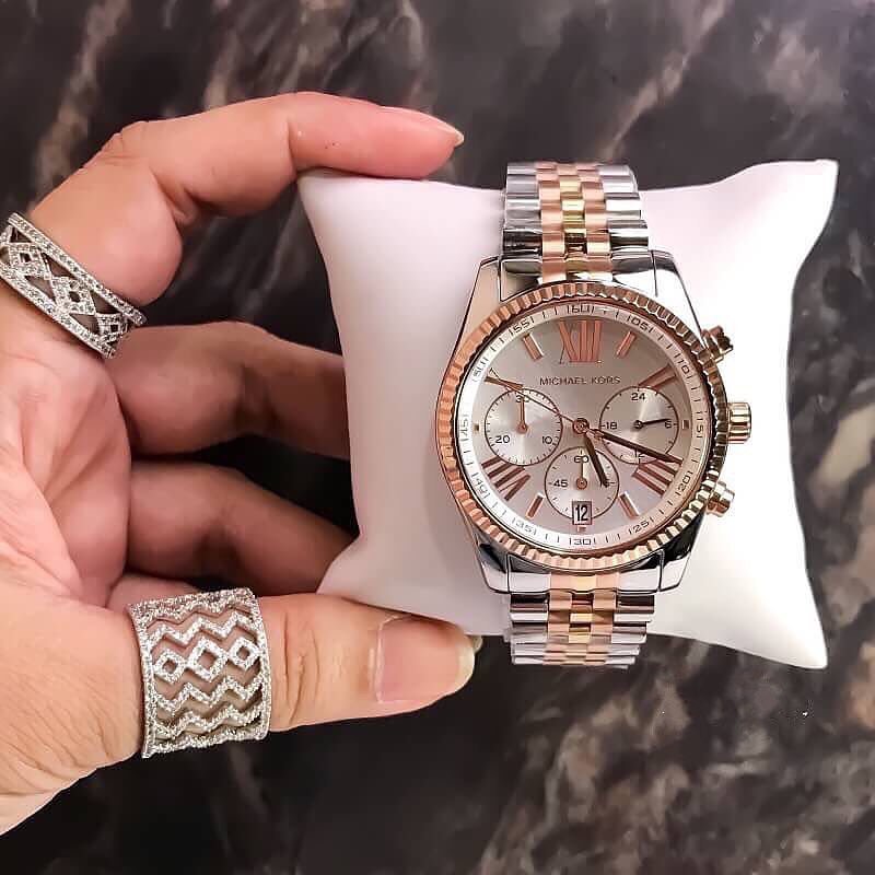 นาฬิกา Michael Kors Lexington Chronograph Tri-Tone MK5735 - theusshop1 ...