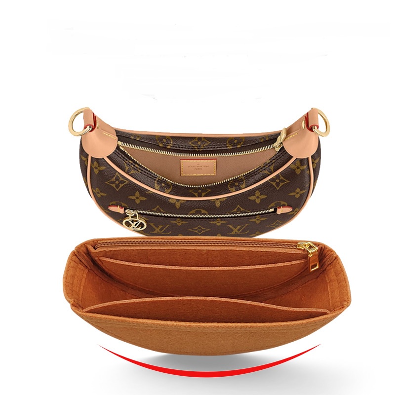 นุ่มและเบากระเป๋าจัดระเบียบ ด้านในกระเป๋า หลายช่อง สําหรับ lv loop ...