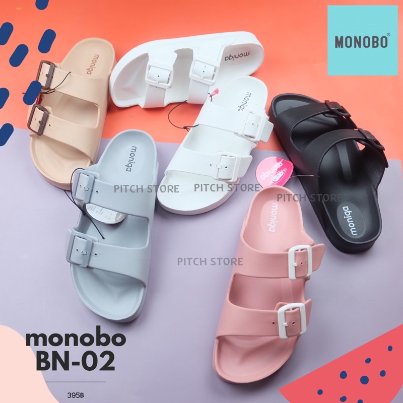 Monobo BN-02 รองเท้าแตะแบบสวมผู้หญิง คละสี