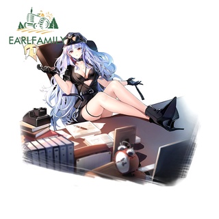 Earlfamily สติกเกอร์ Azur Lane RV JDM 13 ซม. x 10.9 ซม. สําหรับติดตกแต่งรถยนต์ แล็ปท็อป รถจักรยานยนต์