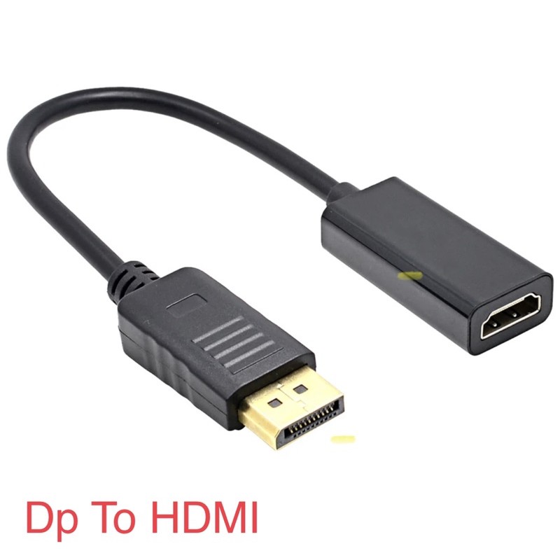DP To HDMI สายเคเบิลอะแดปเตอร์ชายหญิงสำหรับ HP/DELL แล็ปท็อป PC จอแสดงผลพอร์ต1080P HDMI-Com' สายแปลงอะแดปเตอร์