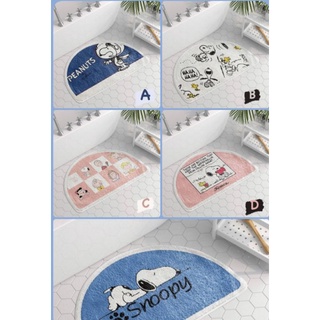 🌟พรมเช็ดเท้า Collection Snoopy ด้านหลังมีกันลื่น งานสวยนุ่มสบายเท้า ซับน้ำดี