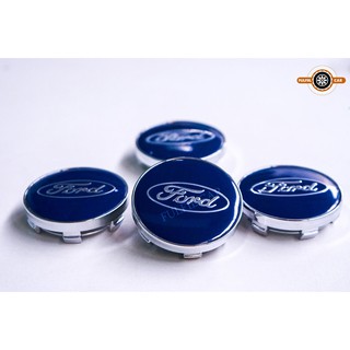 ฝาครอบดุมล้อ Ford 60MM ฟอร์ดสีน้ำเงิน