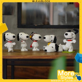 mega toys snoopy building blocks pet dog astronaut nano block  kids toys puzzle children PEANUTS figure Cupid model