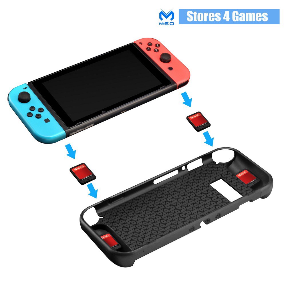 เคส สีดำ nintendo switch case (สินค้าอยู่ไทยพร้อมส่ง ) Case Nintendo Switch Silicone MEO กันรอย บิดงอได้ คุณภาพดี