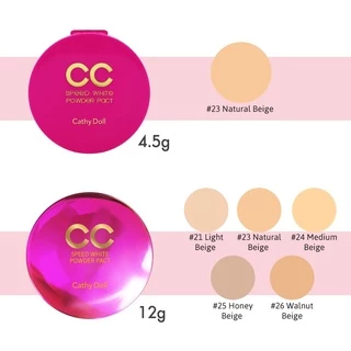 ถูก/แท้/มีไลฟ์ (ตลับใหญ่ 12 g.) แป้ง CC Cathy Doll Speed White Powder Pact SPF40PA+++ แป้งพัฟ แป้งตลับ ซีซีสปีดไวท์ ขาว